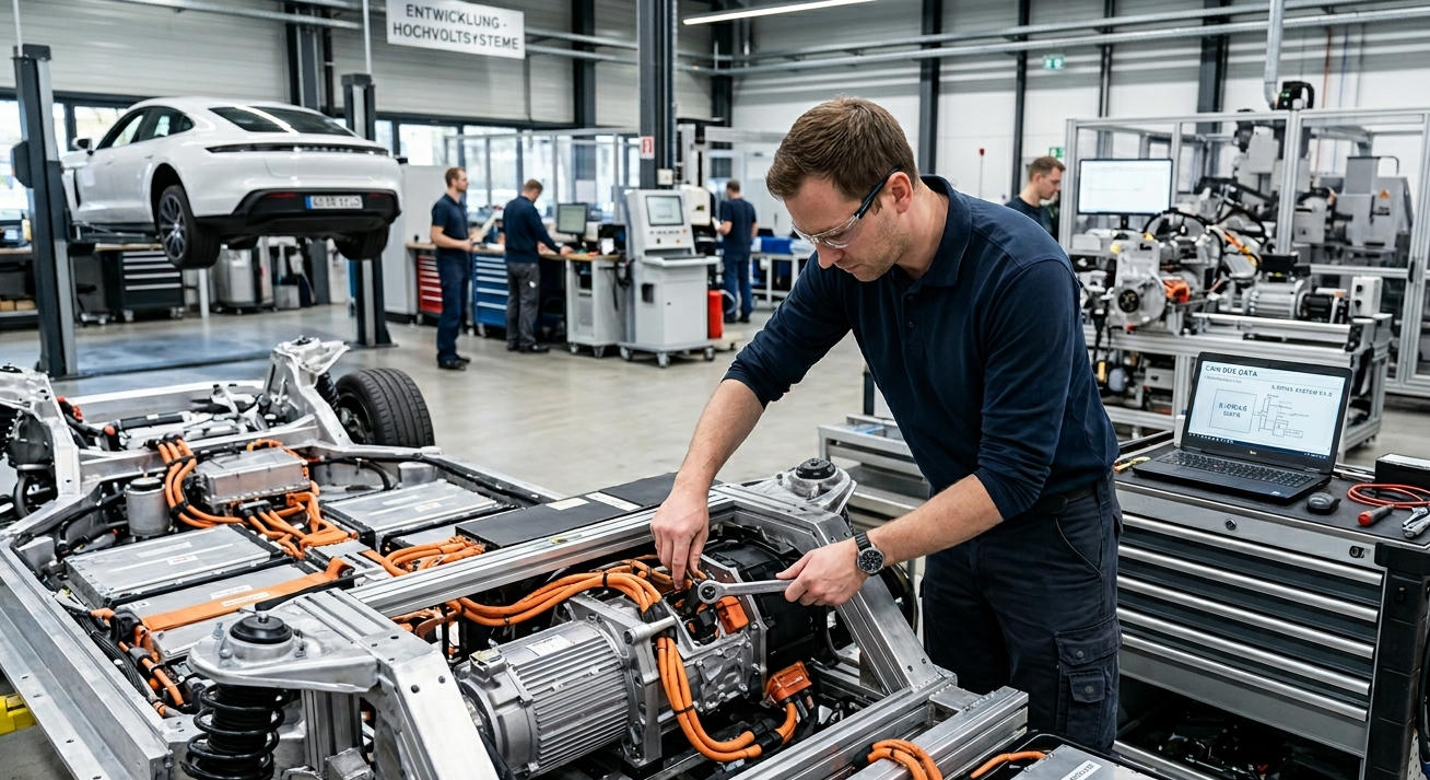 Experte im Einsatz – Fachexperte bei der Arbeit in einem Engineering-Projekt im Automotive Bereich