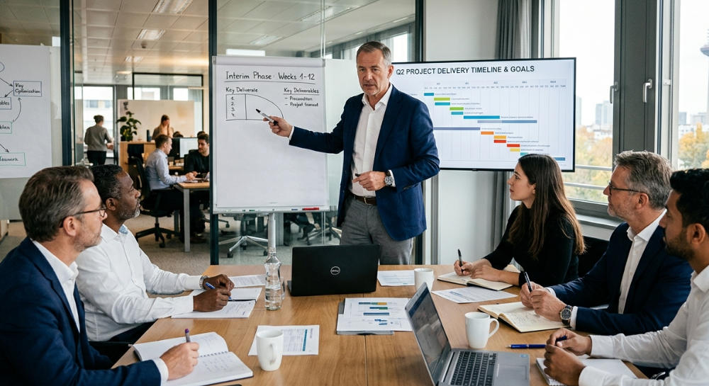 Interim Management – erfahrene Führungskraft übernimmt Schlüsselposition in einem Unternehmen